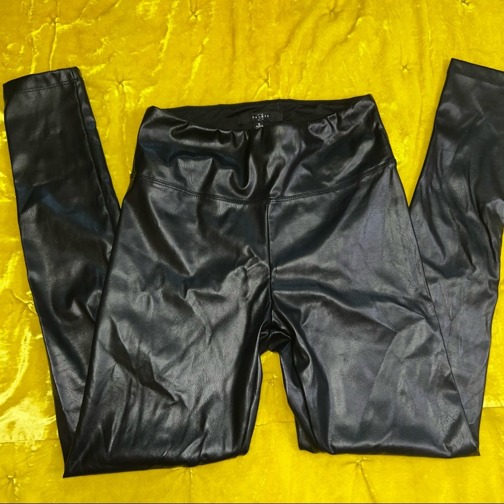 Black Leather Leggings